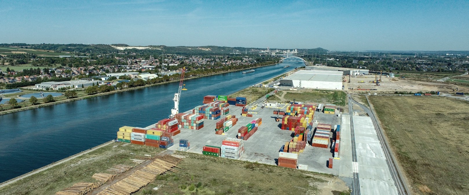 Liège Trilogiport, © Sky4D – Novandi /  Port autonome de Liège