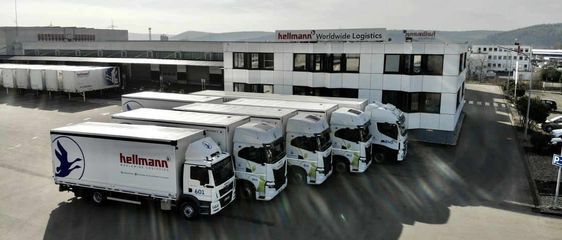 Ein Teil der Hellmann-Flotte, © Hellmann Worldwide Logistics 