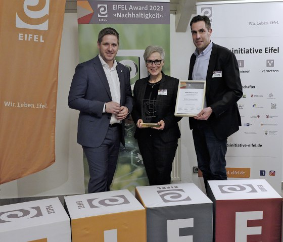 Die Nordeifel Tourismus GmbH hat den EIFEL Award Nachhaltigkeit gewonnen, © Eifel Tourismus GmbH