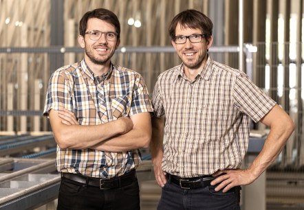 v.l.n.r Geschäftsführer Fabian und Daniel Rieder, © Fotostudio Kirwel-Regnery