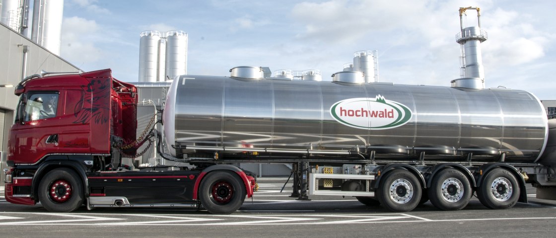 Anlieferung der Milch, © Hochwald Foods GmbH/Marcus Hofmann