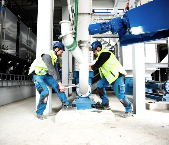 Arbeiten auf einer Baustelle, © Kathrin Kläsges