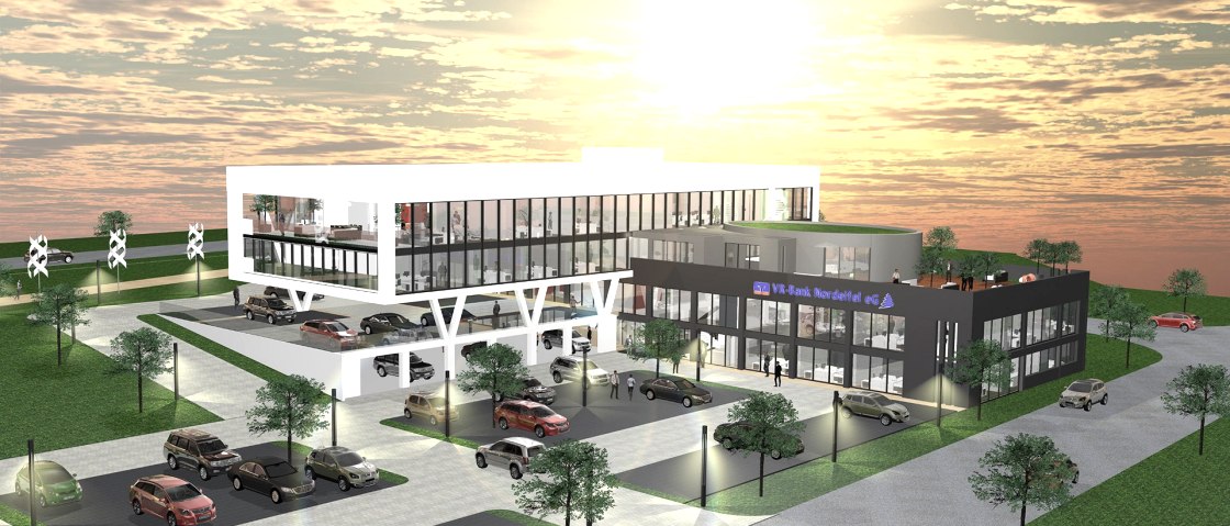 Die neue Hauptstelle in Kall, © VR-Bank Nordeifel eG