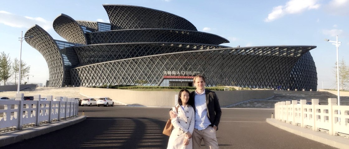 Xin Wang und Florian Koltun in China, © Konzertdirektion Koltun gUG