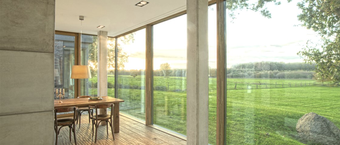 Die Innovation FineLine: Große Fensterflächen in minimalistischem Design und reduzierten Rahmen., © UNILUX