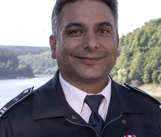 Jann Es Sebti ist Einheitsführer bei der Freiwilligen Feuerwehr Hellenthal, © Bernd Wawer